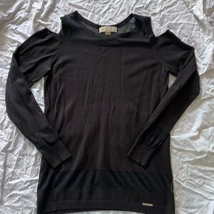 MICHAEL Michael Kors Black Off-the-Shoulder Sweater
